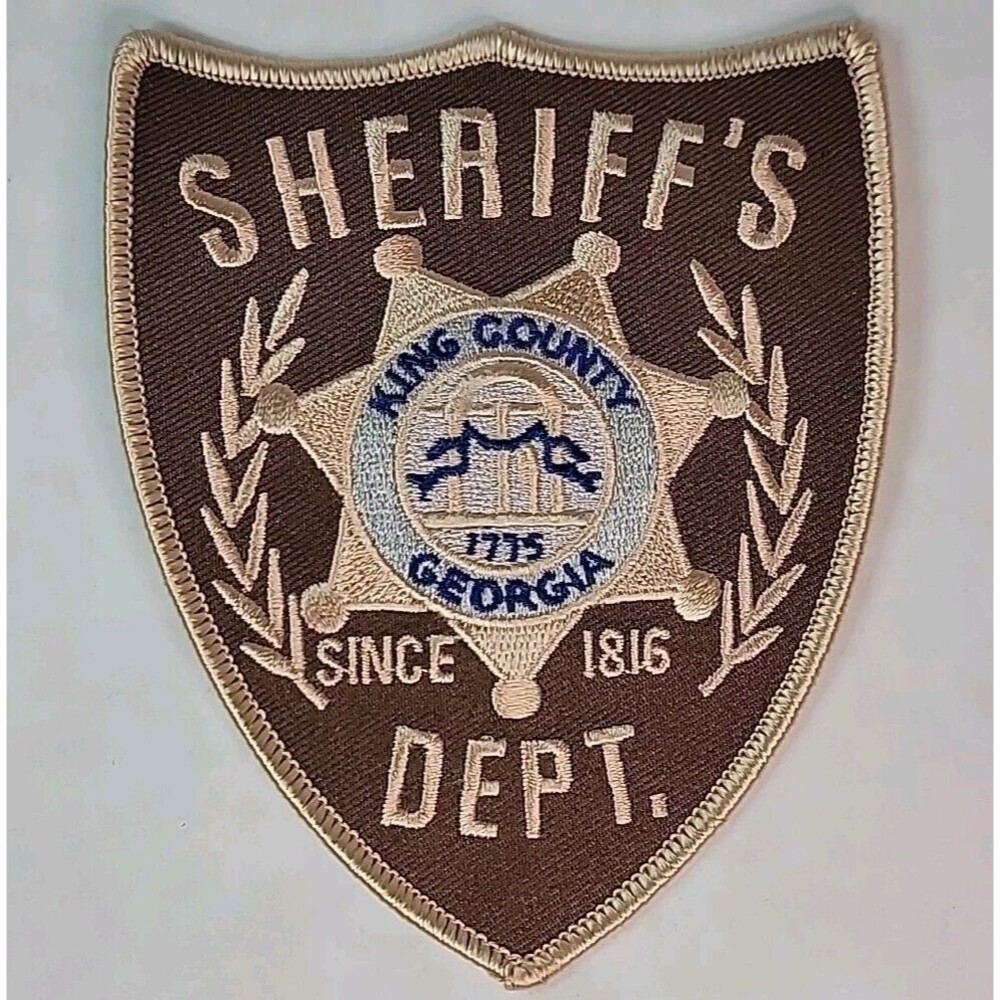THE WALKING DEAD RICK GRIMES PROP REPLICA KING COUNTY SHERRIF PATCH 4.5" x 3.75"